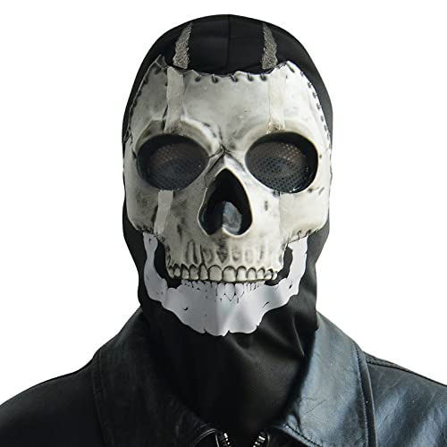 Ghost Mask Skull Full Face Mask MW2 Cosplay Costume Mask for Sport Halloween Cosplay