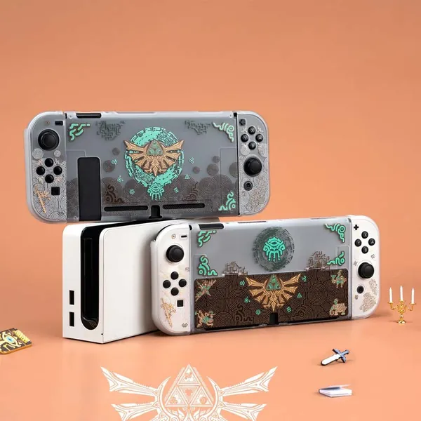 Zelda Tears of the Kingdom Switch OLED Case TOTK Zelda Switch Shell Cover Case