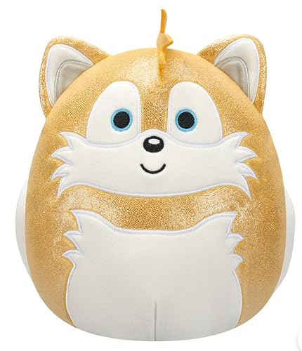 Squishmallows Original 8-Inch Official Jazwares Christmas Holiday Metallic Sonic 2024 Plush Stuffed Animal Toy - Add to Your Squad - Gift for Kids, Girls & Boys (Tails)