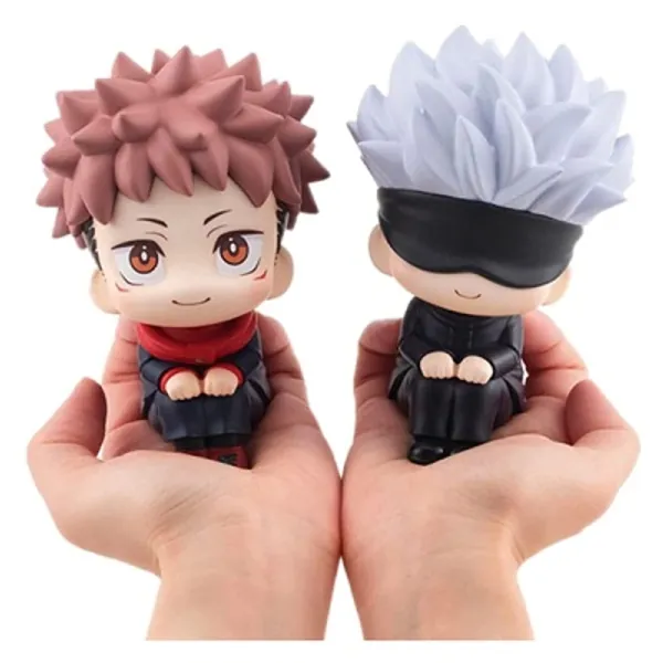 2 stuks Anime Figuur Jujutsu Kaisen Figuur Leuke Gojo Satoru Itadori Yuji Poppen PVC Model Action Figure Bureau Speelgoed Anime Geschenken 9.5 CM Manga Figuren pop Figuren Anime Action Figure