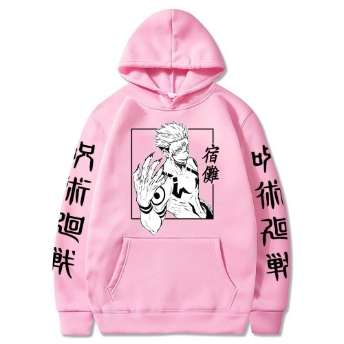 WAWNI Anime Jujutsu Kaisen Sukuna Hoodies Japan Style Sweatshirts Streetwear voor mannen en vrouwen