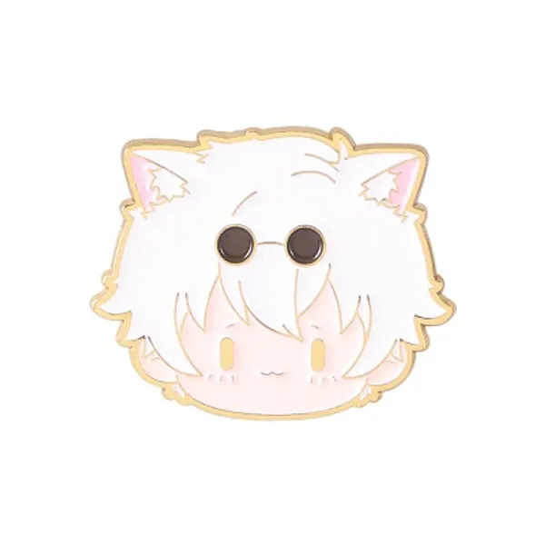 Anime Jujutsu Kaisen Gojo Satoru Broches Pin Jujutsu Kaisen Itadori Yuji Broches Jujutsu Kaisen Cosplay Kostuum Inumaki Toge Badges Fushiguro Megumi Keychian 1 * Broches 1 * keychian