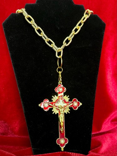 BLOOD OF CHRIST - red enamel necklace | Default Title