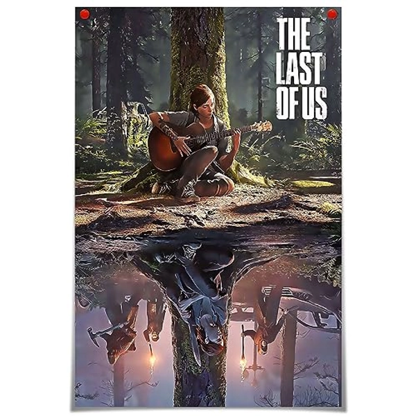 Print Canvas Wall Art Poster,The last of us Poster,Ellie Poster,Canvas Painting Creativity Poster,Game Wall Art for Bedroom Living Room,HD Print posters