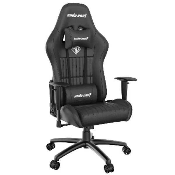 anda seaT Gaming Chair for Adults, Jungle Ergonomic Swivel Cheap Computer Game Chairs,PVC Leather Adjustable Armrest Office Chair with Headrest Lumbar Pillow,160 Deg Recliner Rocker Home Chair(Black)