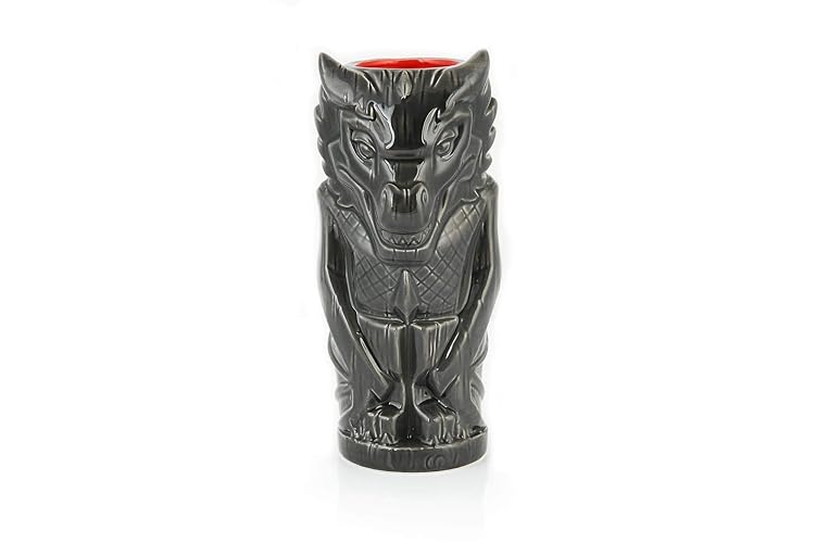 Geeki Tikis Game Of Thrones Drogon the Dragon Mug | Official Game Of Thrones Tiki Style Ceramic Cup | Holds 20 Ounces