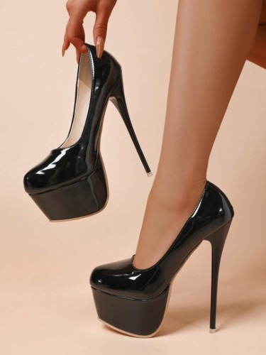 Nuevos tacones de aguja de 17 cm de súper tacón alto, zapatos de vestir para mujer con plataforma impermeable y suela gruesa, stilettos, para todas las temporadas
