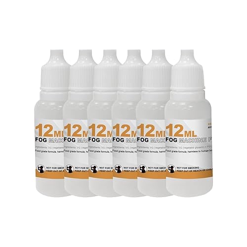 LENSGO Fog Machine Fluid 72ml (6pcs) for Smoke S Smoke B Smoke S MINI Hand-held Smoke Machine Fog Oil - 6pcs