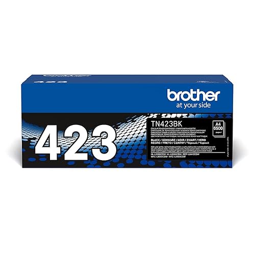 BROTHER TN-423BK Toner Cartridge, Black, Single Pack, High Yield, Includes 1 x Toner Cartridge, Genuine Supplies - TN-423BK - Black - High Yield