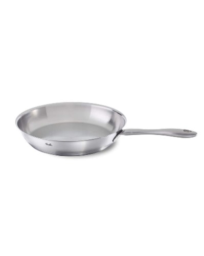 Fissler Catania / Edelstahl-Pfanne (Ø 24 cm), unbeschichtete Stielpfanne, Schmorpfanne, ideal zum krossen Braten, alle Herdarten - auch Induktion - 24 cm