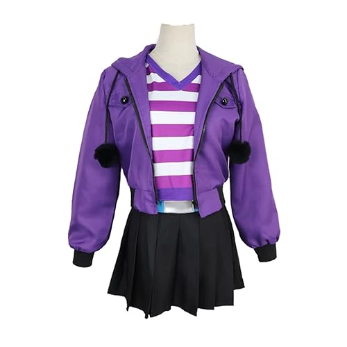 MAVNES Anime Women's Astolfo Cosplay Disfraz Purple Took With Belt And Calcetines For Halloween Party - M - Purple