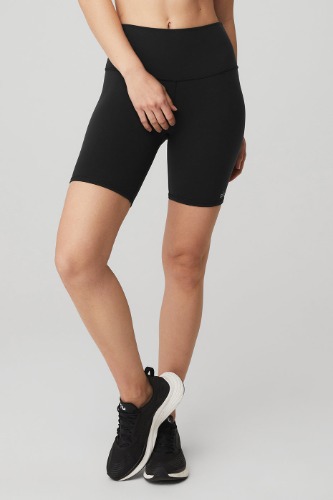 7" High-Waist Biker Short - Black | Black / S