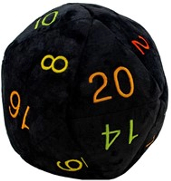 Jumbo D20 Novelty Dice Plush - Rainbow