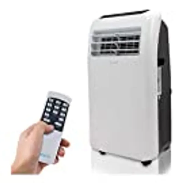 SereneLife SLACHT128 Portable Air Conditioner Compact Home AC Cooling Unit with Built-in Dehumidifier & Fan Modes, Quiet Operation, Includes Window Mount Kit, 12,000 BTU + HEAT, White