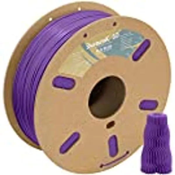 DURAMIC 3D PLA Plus Filament 1.75mm Purple 1kg, 1.75 PLA Pro 3D Printer Filament 8 Times Strength, 1kg Cardboard Spool 3D Printing Filament Dimensional Accuracy 99% +/- 0.03 mm
