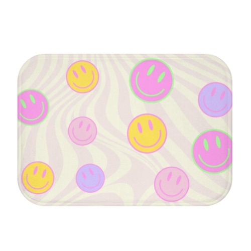 Smiley Faces Bath Mat - 24" × 17"