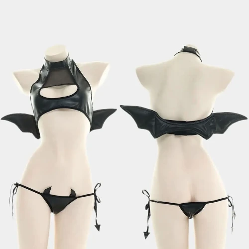Little Devil Sexy Hollow Out Lingerie Set
