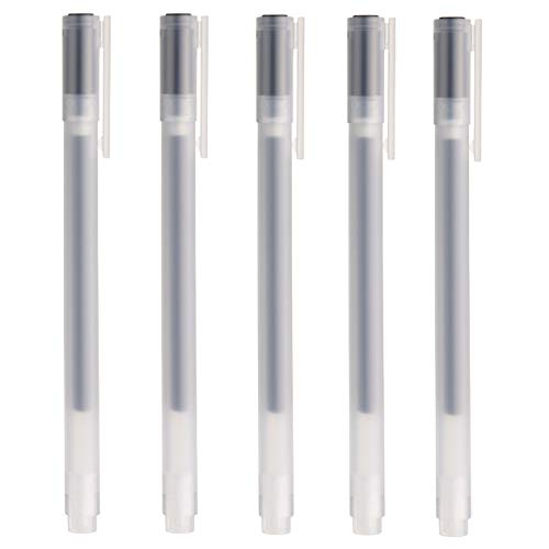 MUJI Gelschreiber 0,38 mm Schwarz (5 Stück)