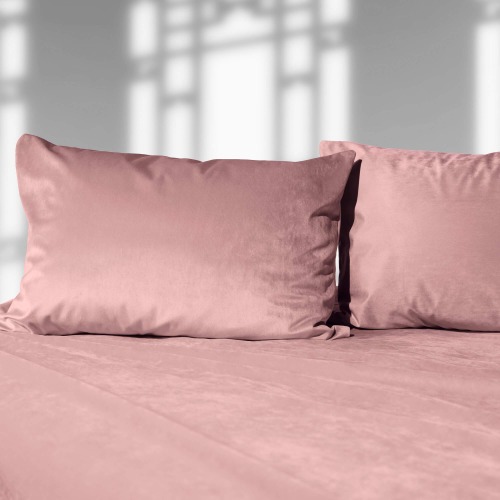 Liberator Liquid Velvet Sheet and Pillowcases - Luxuriously Soft Bedding Set for Couples - Queen, Rose - Rose Queen