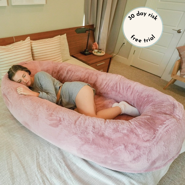 The Plufl Human Dog Bed | Blush