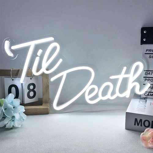 Good Vibes Neon Sign for Wall Decor, 5V USB Powered, LED Neon Night Sign with for Bedroom Men Caves Game Room, Blue Neon Signs for Halloween Christmas Holiday Decor, Size 16.6x8.7 inches by DIVATLA