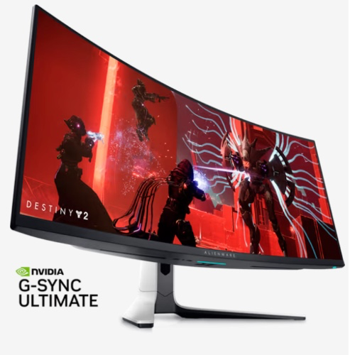 Alienware - AW3423DWF 34" Quantum Dot OLED Curved Ultrawide Gaming Monitor - 165Hz - AMD FreeSync Premium Pro - VESA - HDMI,USB - Dark Side of the Moon