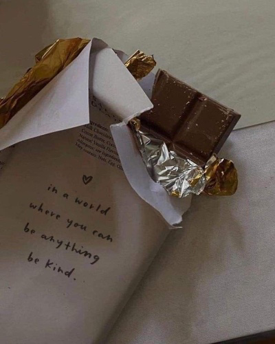 Chocolate wrapped in love