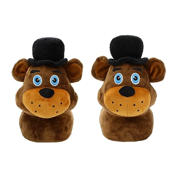 Bioworld Five Nights At Freddy's 3D Freddy Head Youth Plush Slipper Socks