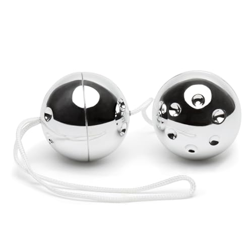 Lovehoney Silver Jiggle Balls - 56 g - Plastic - Latex & Phthalate Free - Beginners Friendly