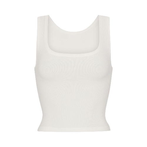 COTTON RIB TANK | MARBLE