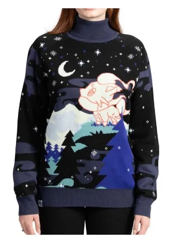Hisuian Zorua Moonlight Turtleneck Knit Sweater - Adult
