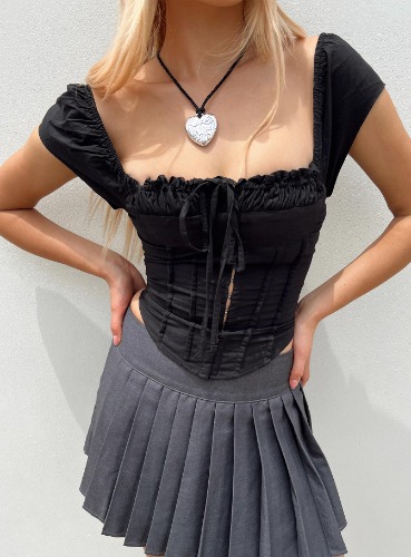 Malany Corset Top Black | US 6 / Black