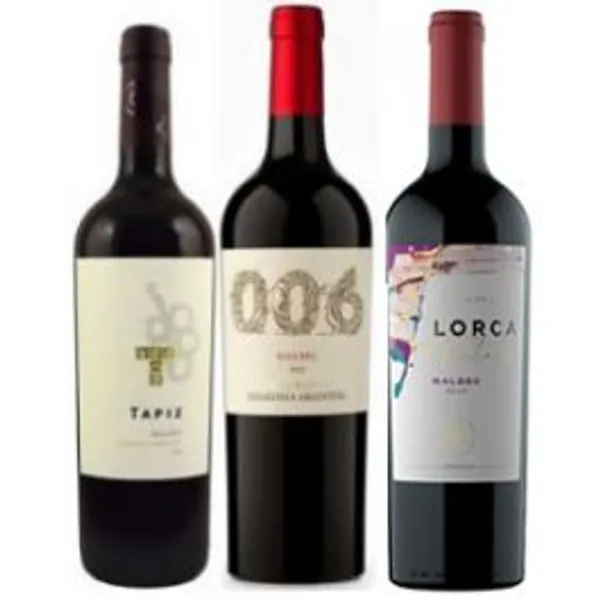 Argentine Malbec Red Wine Trio