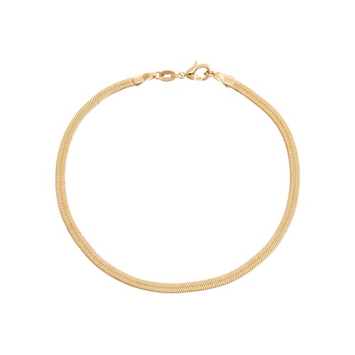 Herringbone Anklet - Gold