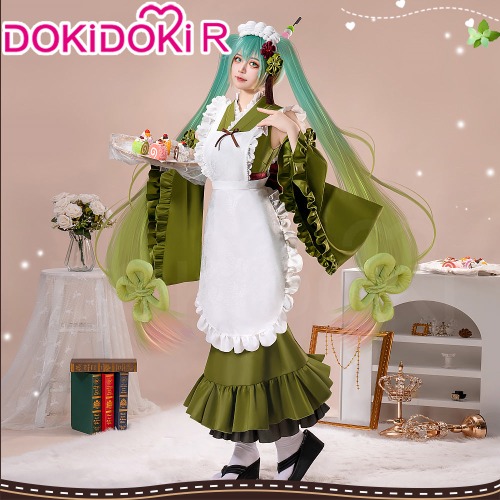 【In Stock】DokiDoki-R Cosplay Matcha Costume Green Dress | XL-In Stock