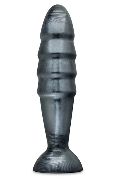 Jet Destructor Carbon Metallic Black Butt Plug 