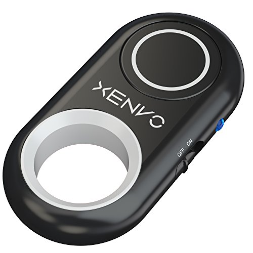 Xenvo Shutterbug - Camera Shutter Remote Control - Bluetooth Wireless Selfie Button Clicker - Compatible with iPhone, iPad, Android, Samsung, and Google Pixel Cell Phones, Smartphones and Tablets - White