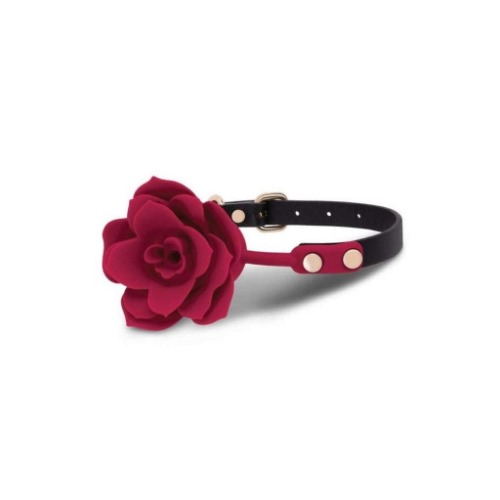 Secret Kisses Rosegasm Bloom Silicone Mouth Gag - Red