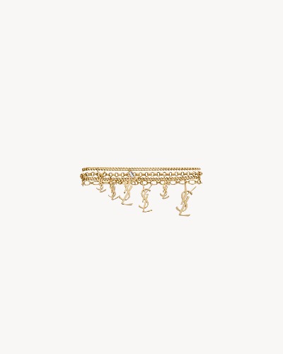  bracelet in metal and rhinestone | Saint Laurent | YSL.com