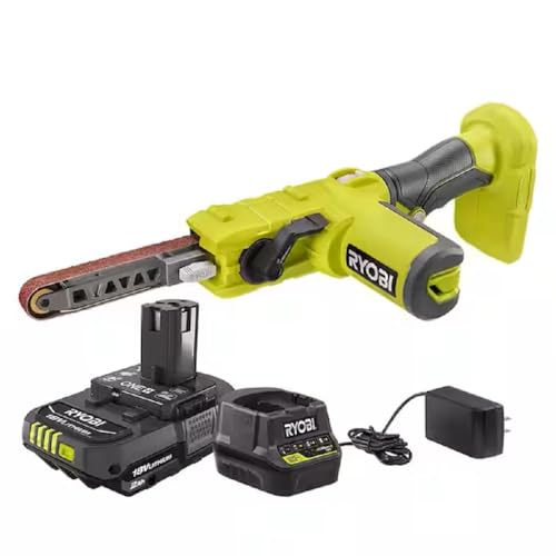 RYOBI ONE+ 18V Cordless 1/2 in. x 18 in. Belt Sander with 2.0 Ah Battery and Charger
