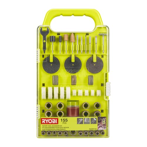 Ryobi RAKRT155 Rotary Tool Accessory Set (155 Piece)