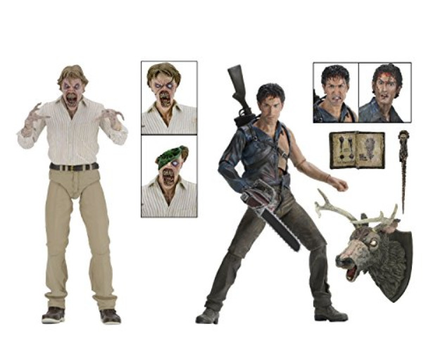 NECA - Evil Dead 2 (30th Anniversary) Boxed Set – 7” Scale Action Figures – Hero Ash and Deadite Ed