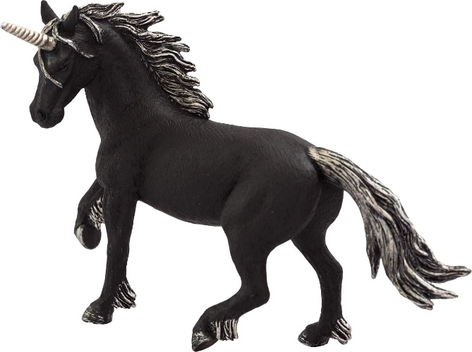 MOJO Dark Unicorn Realistic Fantasy Toy Replica Hand Painted Figurine - 
