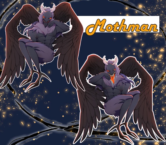 Mothman Wire Wrap Keychain — Ototobo