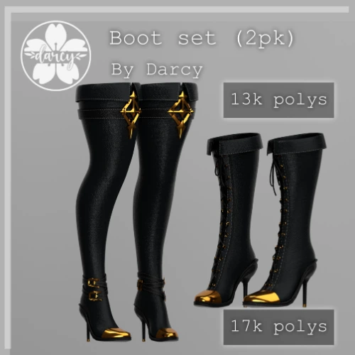 ❀ | BOOTS SET - 2PK  // COMMERCIAL LICENSE