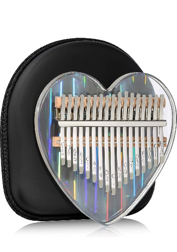 Kalimba Thumb Piano 17 Keys Musical Instruments, Mbira Finger Piano Gifts with Tune Hammer and Study Instruction for Kids and Adults Beginners : Musical Instruments