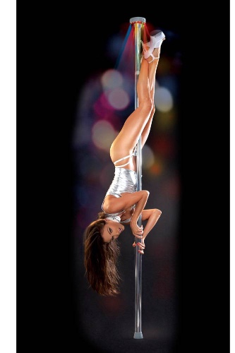 Pipedream - Fetish Fantasy - Light Up Disco Pole - Silver | Default Title