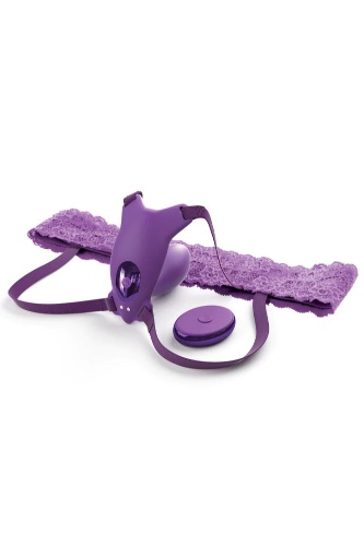Pipedream - Fantasy for Her - Ultimate G-Spot Butterfly Strap-On Vibrator with Remote - Purple | Default Title