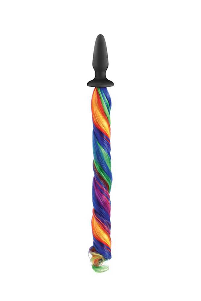 NS Novelties - UnicornTails - Rainbow Tail Plug - Black | Default Title