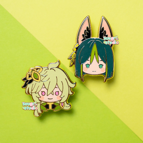 Genshin - Tighnari & Collei Enamel Pins